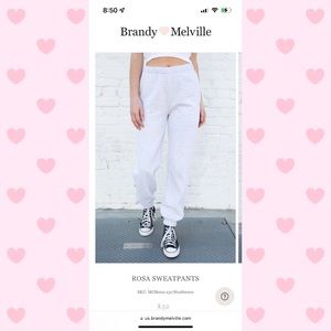 Brandy Melville Rosa Sweatpants